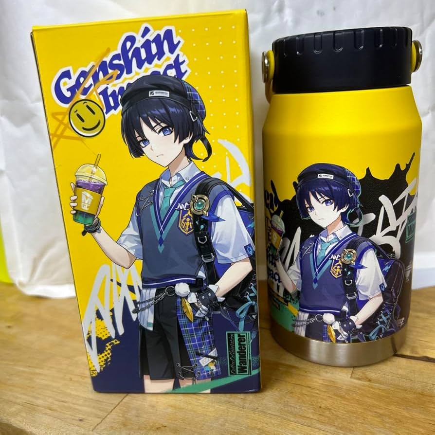 Amazon.co.jp: 原神 韓国 メガコーヒー コラボ 放浪者 タンブラー 水筒