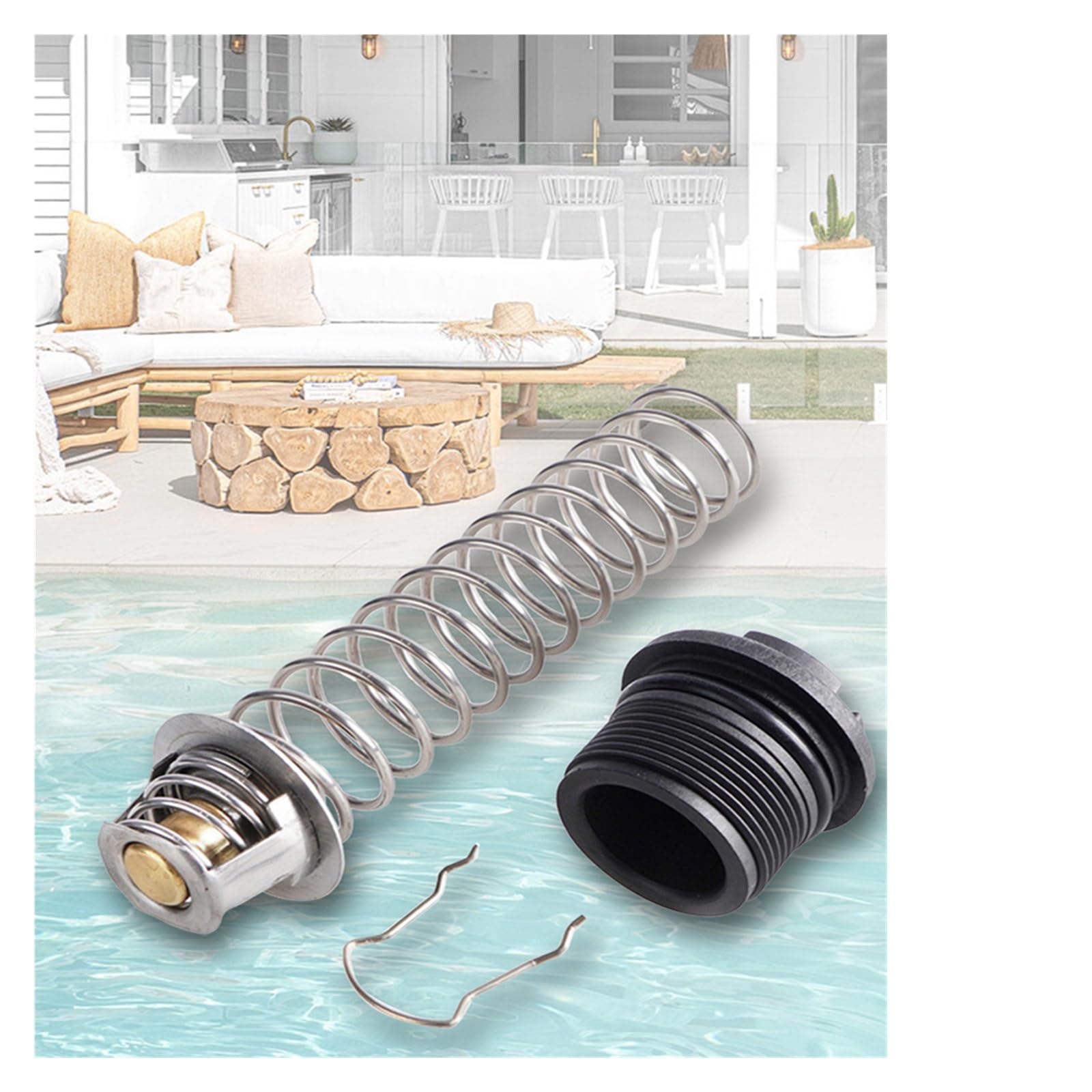 Calentador de Agua, Regulador de Temperatura for Calentador Piscina (5 Unidades, 77707-0010), Compatible con Calentadores y SPA