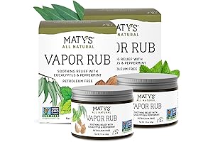 Matys Vapor Rub for Adults & Kids: Relieve Cough, Congestion, Stuffy Noses, Naturally