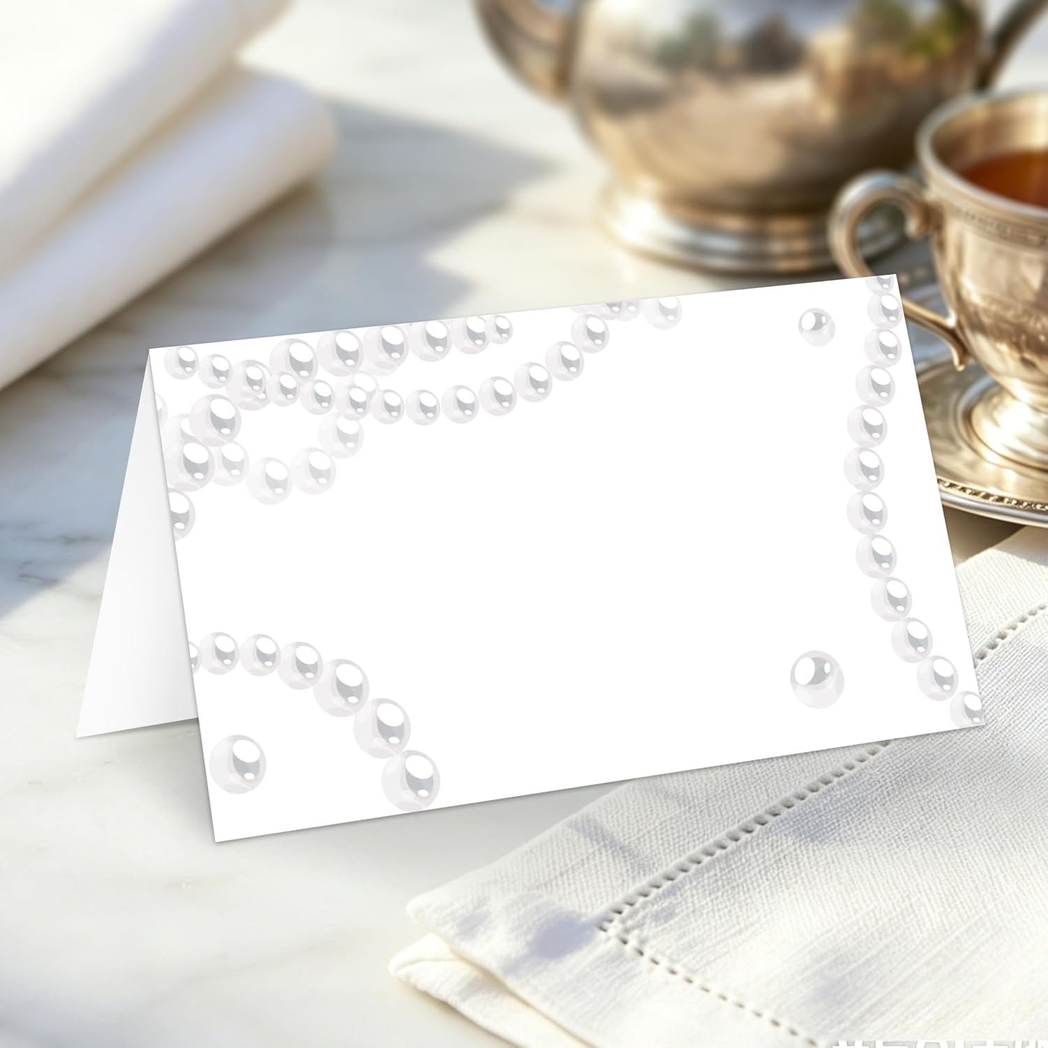 25 Pcs Pearl Place Bridal Shower Games Cards