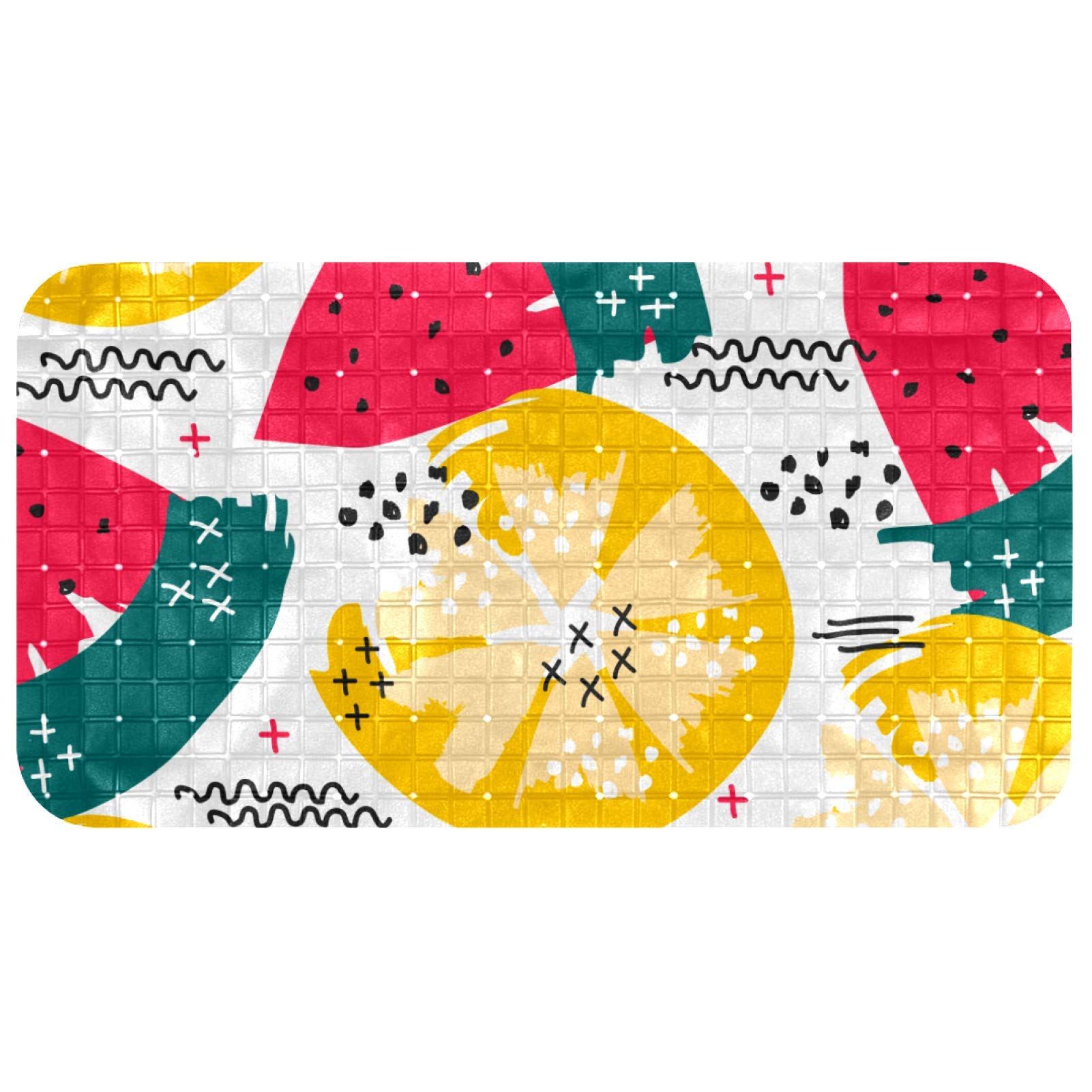 Tapis de bain drainage rapide pour baignoire enfant contre les moisissures et glissades