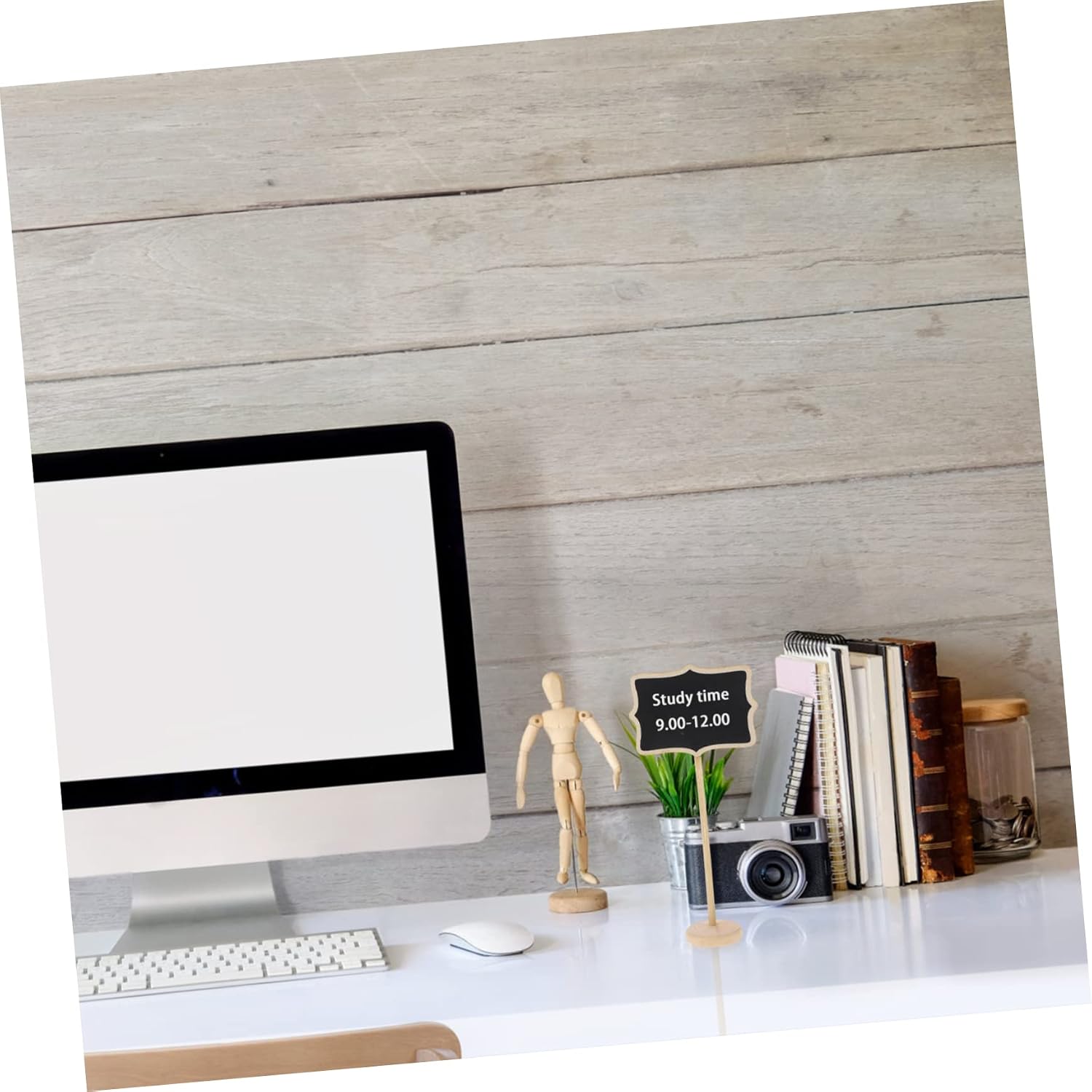 16pcs Mini Birch Chalkboard Signs Decorative Message Boards for Home Weddings Boys and Girls Rooms and Parties Versatile Double-Sided for Creative Displays Style