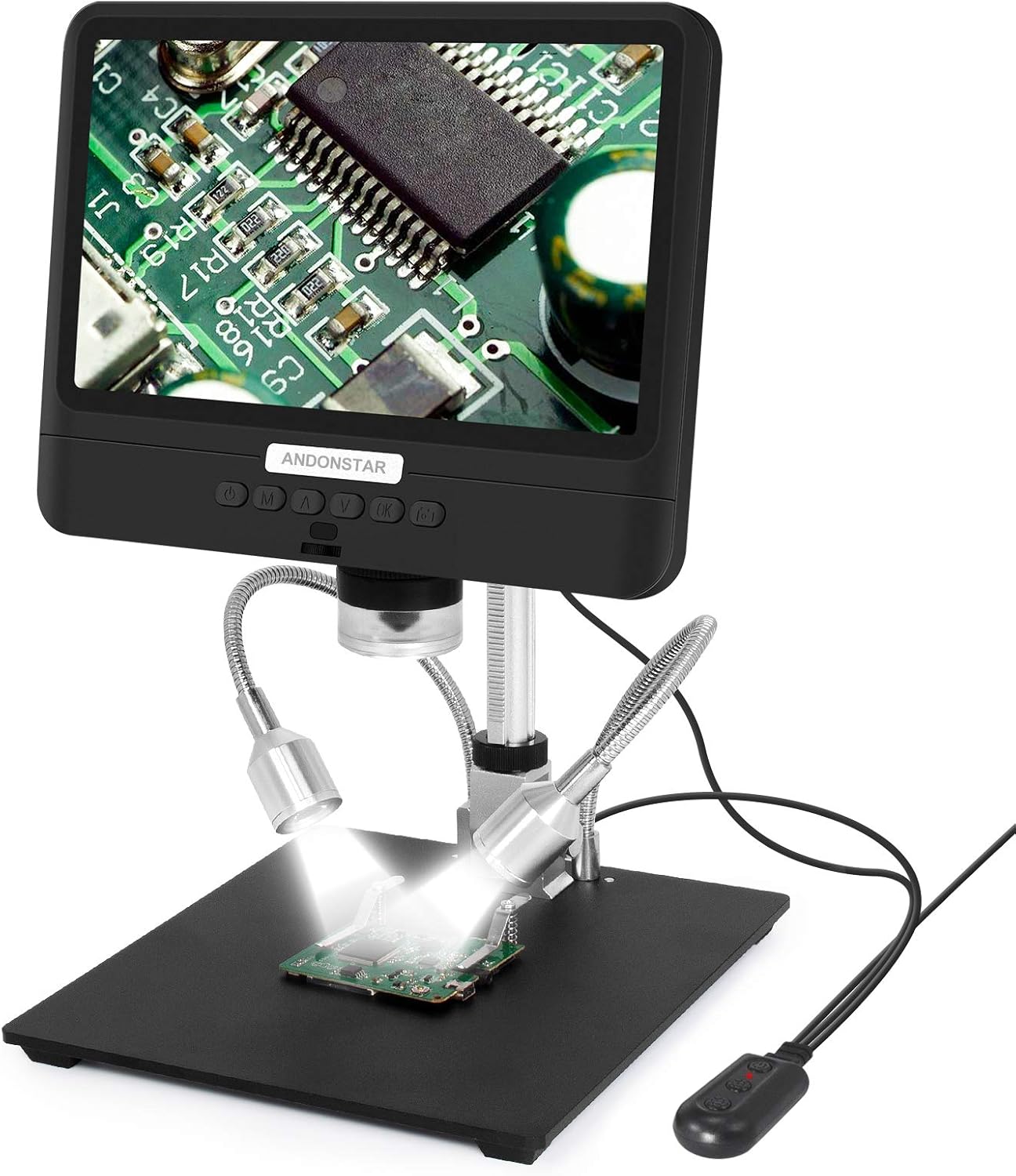 Black Friday Clearance Andonstar AD208 Coin Microscope with 8.5 Inch Screen 260X LCD Lab Handheld USB Digital Microscopes for PCB Repair Soldering Coin Inspection