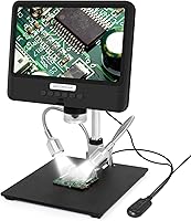 Vista 5 de Andonstar Microscopio de monedas AD208 con pantalla de 8.5 pulgadas 260X LCD Lab Handheld USB Microscopios digitales para reparación de PCB