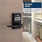 Weiser Smartcode 10 Matte Black Keyless Entry Door Lock with Handle/Deadbolt Lock, Keypad Door Lock with Auto Lock, Up to 30 User Codes, Electronic Door Handles/Door Locks for Entry Door & Garage