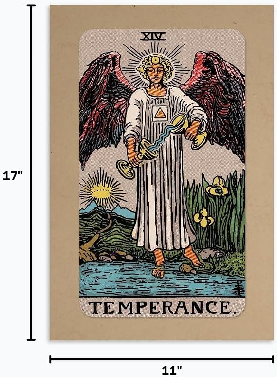 The Masonic Exchange Temperance Tarot Card Poster - [11'' x 17'']