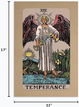 The Masonic Exchange Temperance Tarot Card Poster - [11'' x 17'']