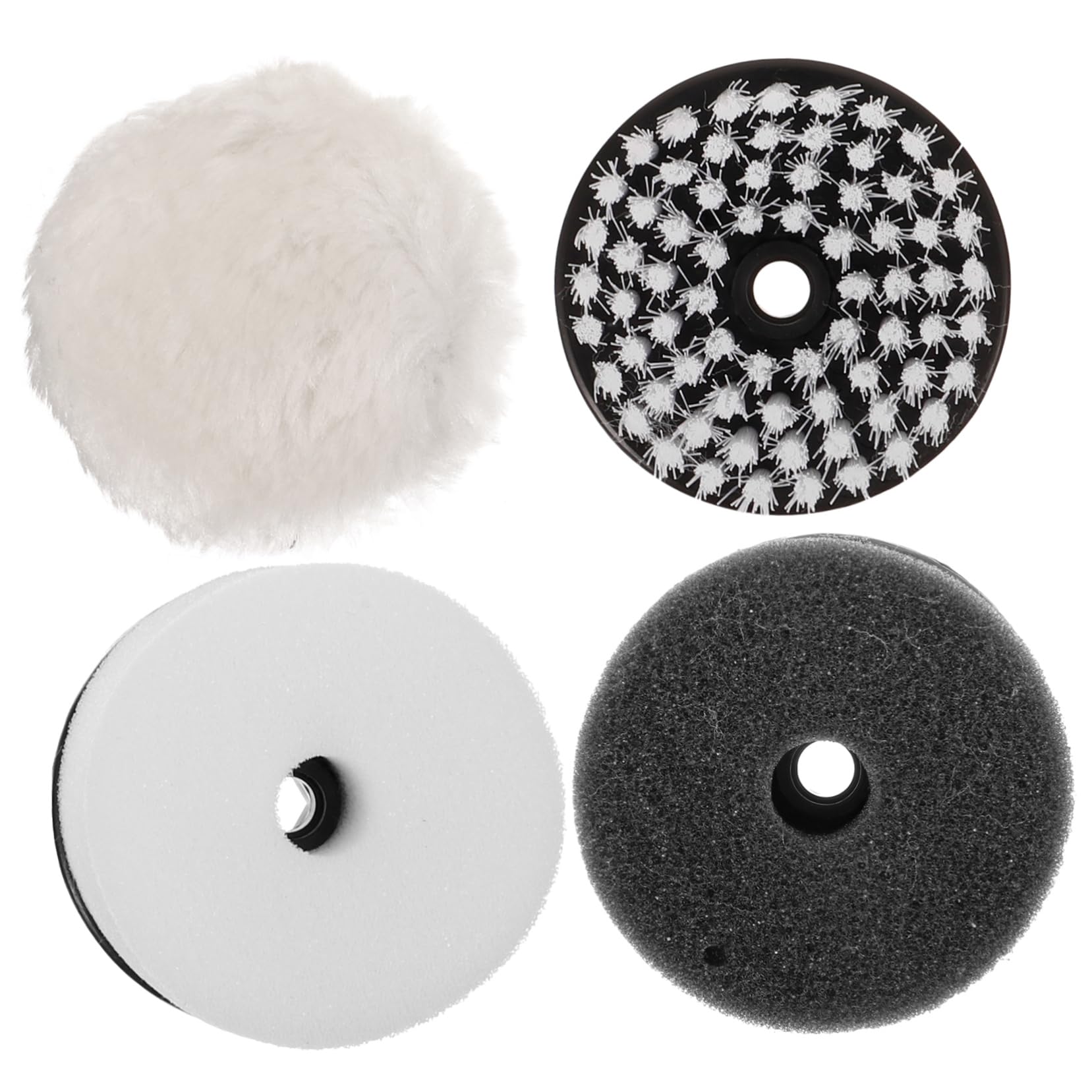 Healeved 5 Series Cepillo para Pulir Juego De Cepillos para Quitar El Polvo Limpiador Betún para Zapatos Almohadillas para Pulir Abrillantador para El Cuidado Limpieza 4 Piezas x 5