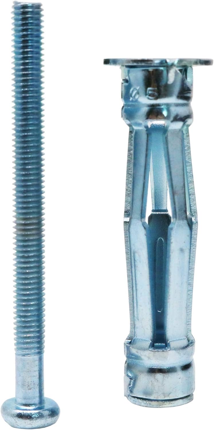 T. K. Excellent Heavy Duty Zinc Plated Steel Molly Bolt Hollow Drive Wall Anchor Screws Set for Drywall,Multiple Sizes Assortment Kit, 68 Pieces : Industrial & Scientific