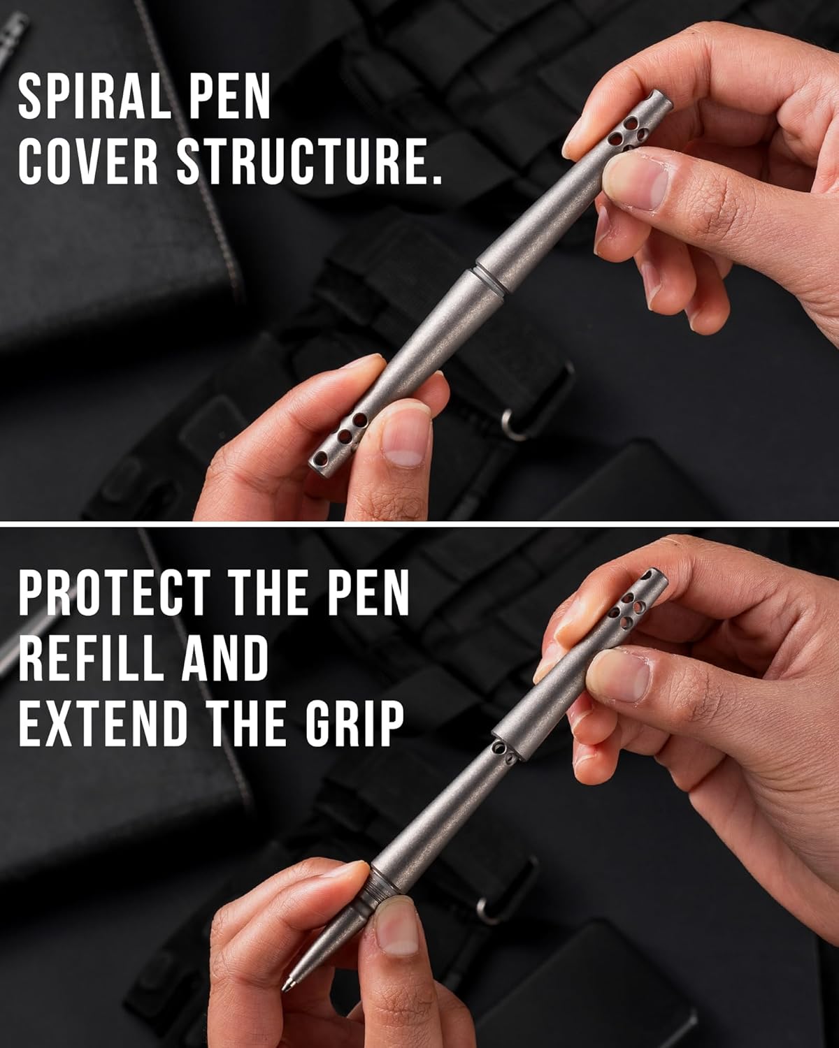 4.33" Mini Titanium Ballpoint Pen - Portable Office Pen for Men & Women