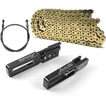 Black 3.5"-7.3" Swingarm Extensions Brake line Chain Kit Compatible with Honda CBR1000RR 2004-2007, CNC Aluminum