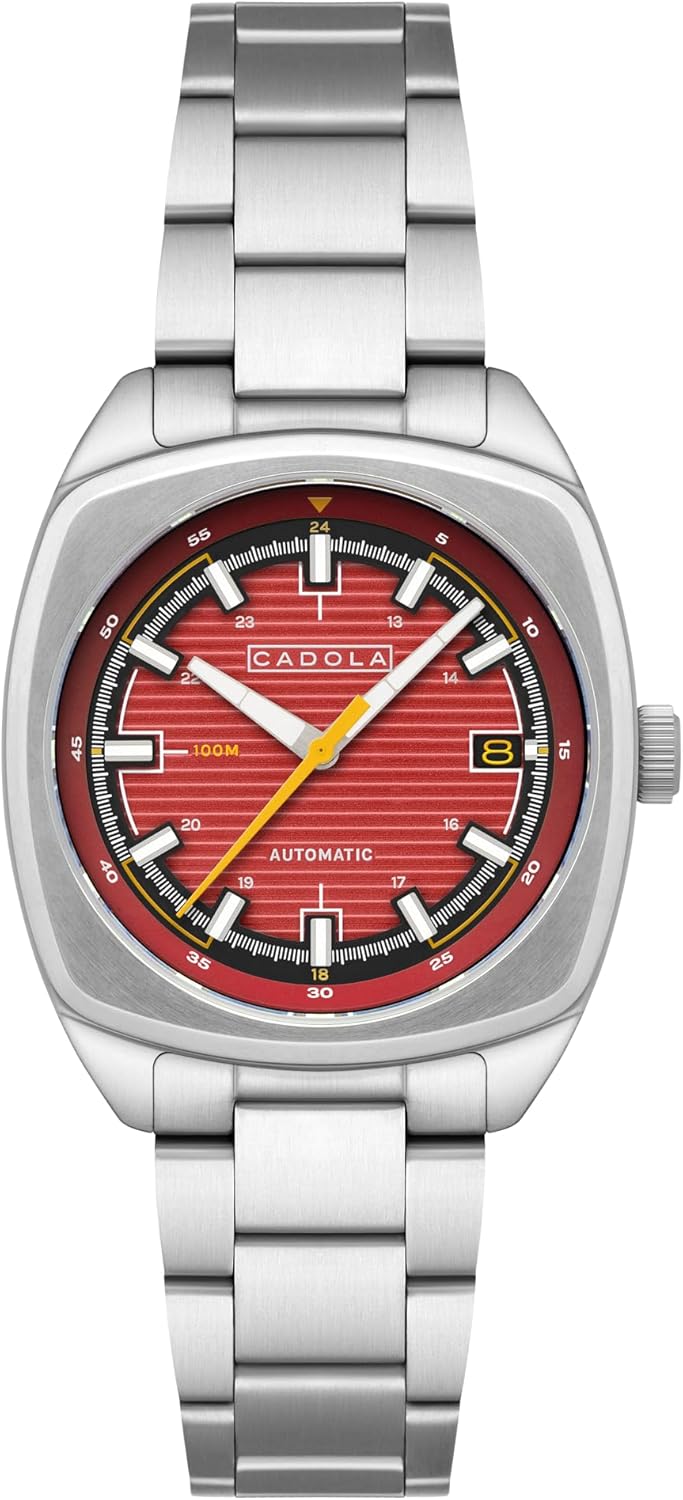 Cadola Men's 38mm Buxton Automatic Watch with Leather Strap CD-1057