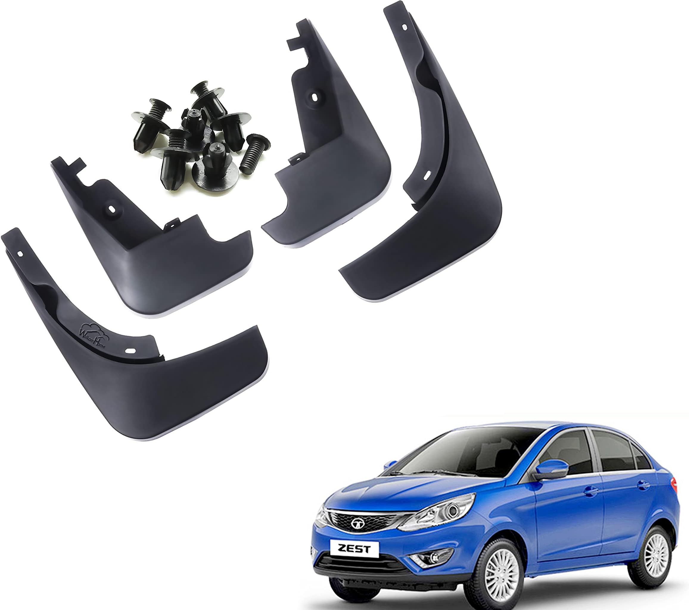 WolkomHome Car O.E Type Mud Flaps Mud Guard for Tata Zest