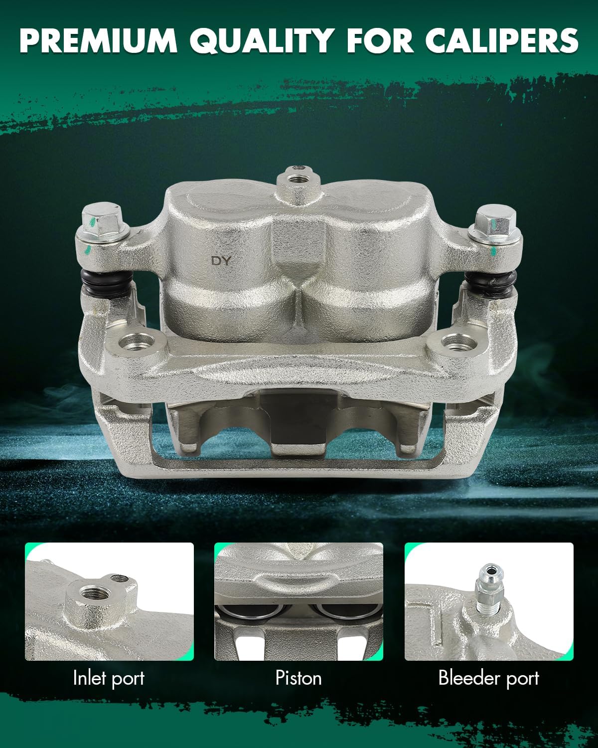 SCITOO Front Left Brake Caliper With Bracket 19B3106 Compatible For Nissan For Quest 2004-2009 2011-2017