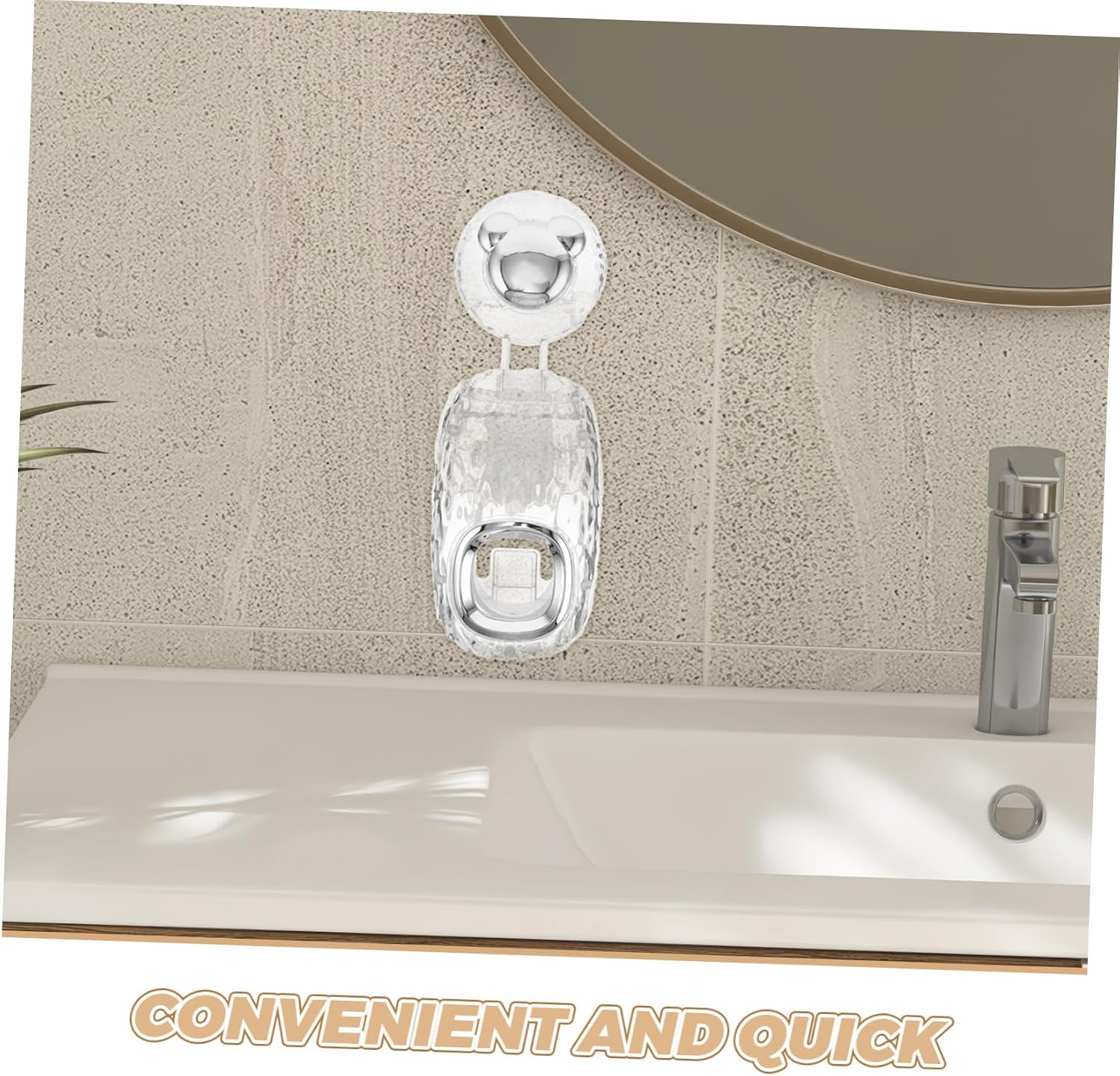 Automatic Toothpaste Dispenser Wall-Mounted Holder and Cup for Bathroom Effortless Toothpaste Squeezer Design for Easy Tracking and Stylish Decor image 3