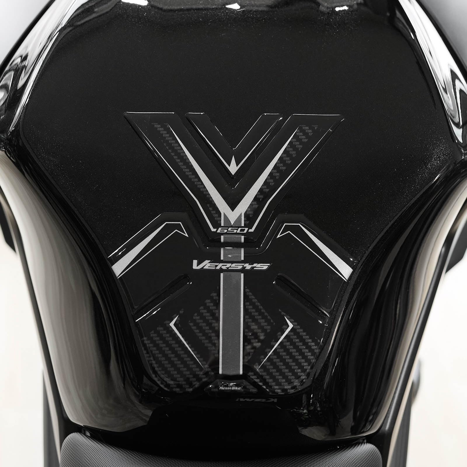 Resin Bike Motorcycle 3D Stickers Compatible with Kawasaki Versys 650 2024-2026. Bike Tank Protector from Impact and Scratches. Sticker 3D Resin Gadget Moto