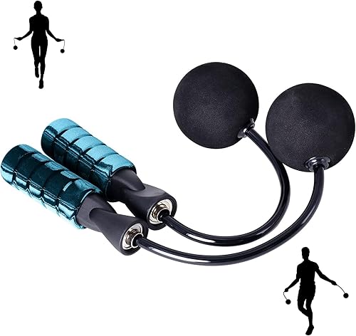 Cuerda de saltar con peso para fitness, cuerda ajustable sin cuerda, cuerda de saltar de alta velocidad para entrenamiento, pérdida de peso, cuerda