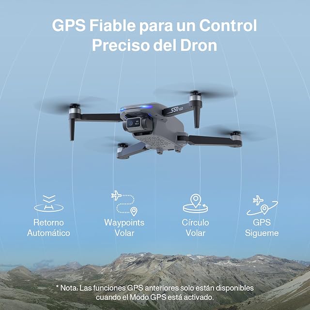 Foto 3 de 8 de Ameta S50 Lite Dron con Camara 4K Adultos, GPS Profesional Drone