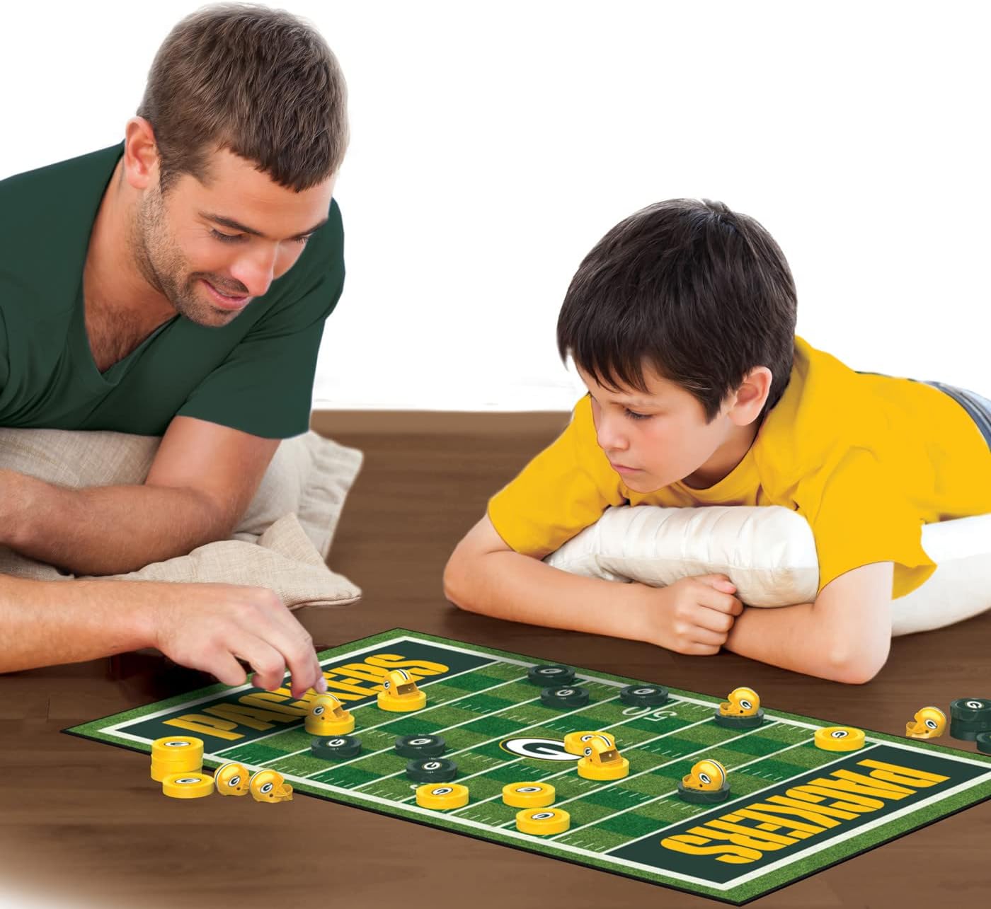 MasterPieces Family Game - NFL Green Bay Packers Checkers - Officially Licensed Board Game for Kids & Adults : Sports & Outdoors