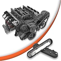 Vista 7 de Cubierta de válvula de motores de aluminio fundido con soportes de bobina compatible con GM LS LS1 LS2 LS3 LS6 5.3 6.0 - Negro