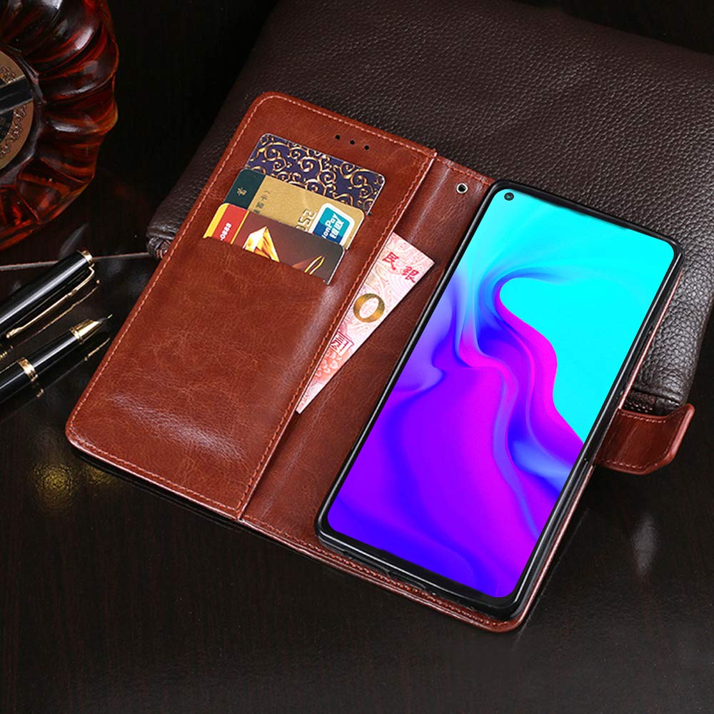 LEYAN Cover per Cubot X30, Custodia Folio in Pelle Flip Wallet Libro Case con Portafoglio, Premium PU/TPU Magnetica Cover con Supporto di Stand/Carte Slot (Blu