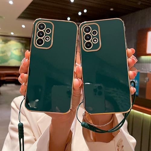 Miniatura 3 de Funda para Galaxy A23 5G, Samsung A23 5G (no para A23 5G UW) para mujeres galvanoplastia, bonita estética de lujo, a la moda, cámara completa,