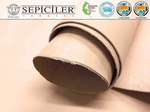 Miniatura 6 de Sepici | Import Tooling Leather 5/6 oz pre-cortado 12 x 12 12 x 24 y 24 x 24 pulgadas curtido vegetal de grano completo para artesanos y artesanos
