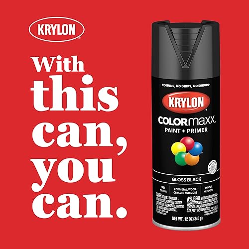 Miniatura 9 de Krylon - Pintura y primer en aerosol COLORmaxx K05599007, 12 onzas, gris brillante