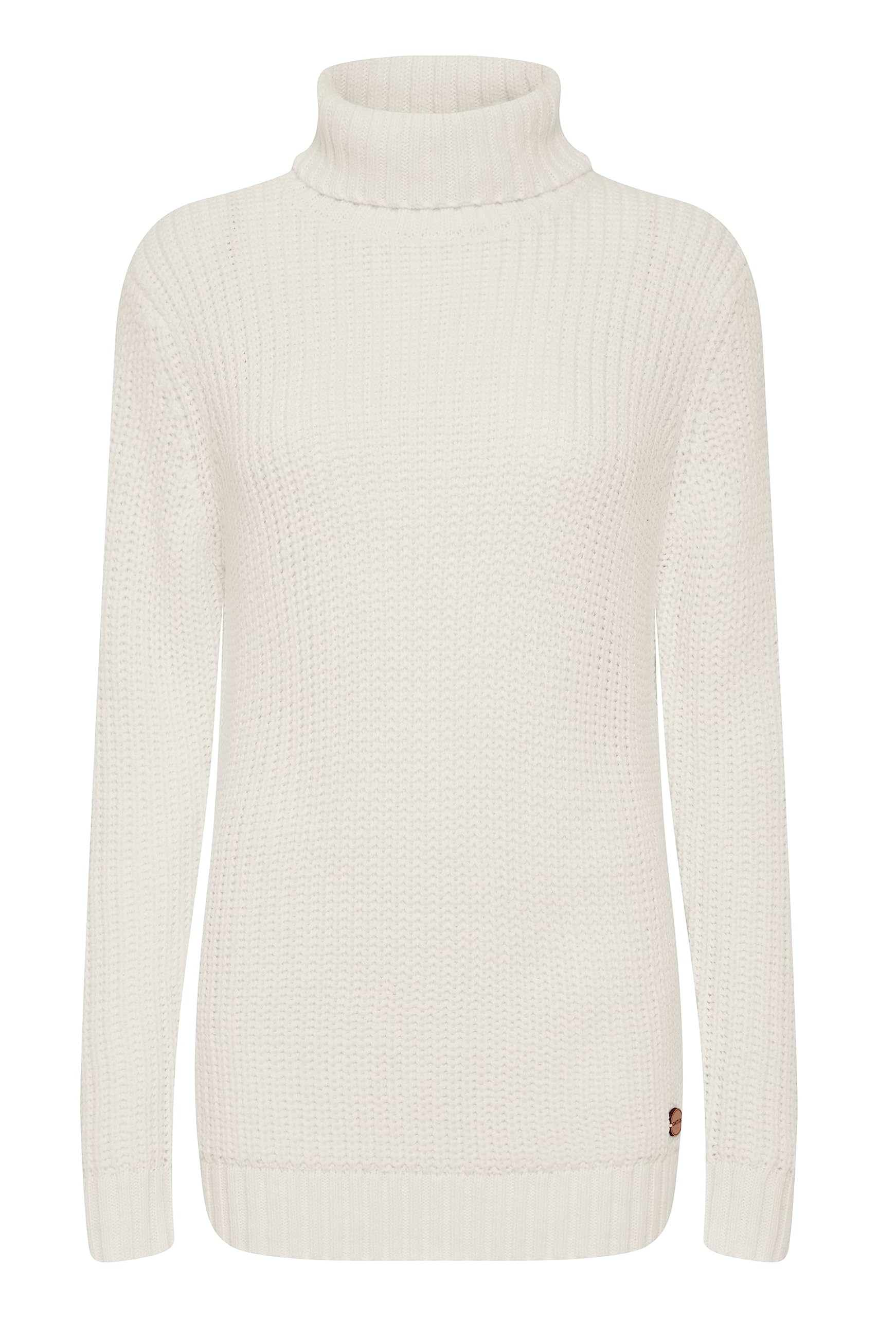 OXMO OXNanna Damen Rollkragenpullover Pullover Grobstrick