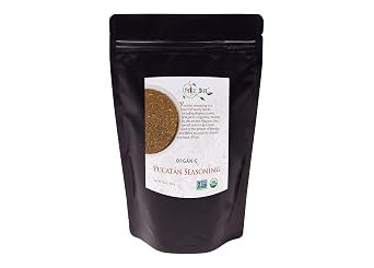 Organic Yucatan Seasoning Mix, No Salt, Authentic Latin American Mexican Seasoning Mix for Cooking Grilling Chicken, Tacos, Fish, Pork & Vegetables with South American Flavors / All-Natural, Kosher, Vegan, Gluten Free, Keto -No MSG- 1lb Bulk Pack