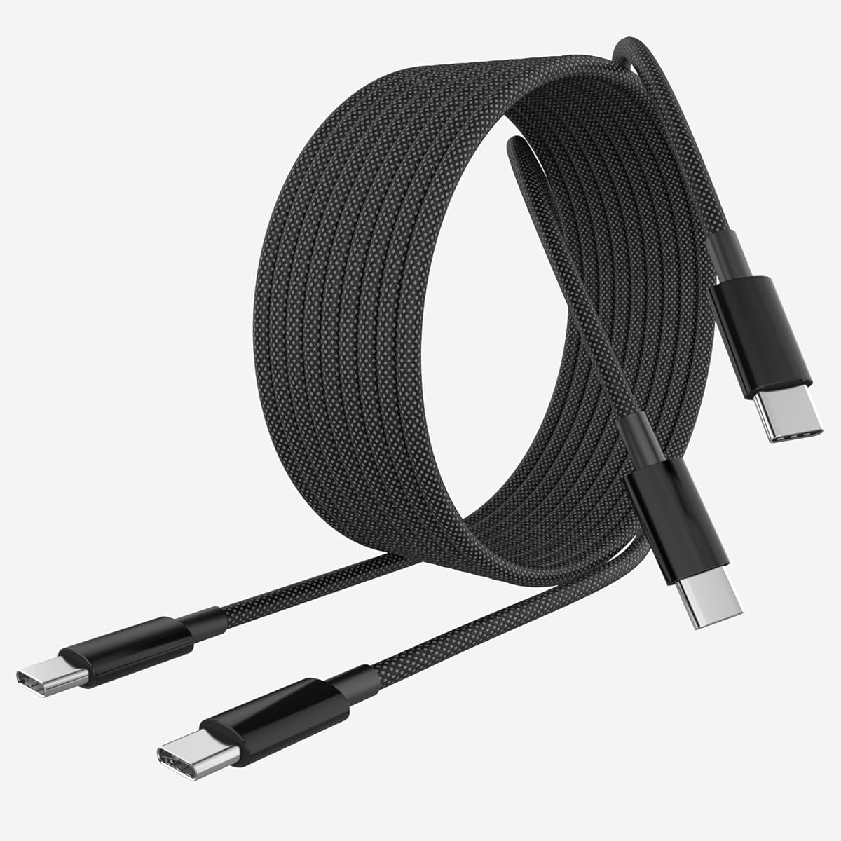 [MFi Certified] iPhone 17 16 15 Charger Cord 6FT, 2 Pack 60W USB C to USB C Charging Cable Cord Long for iPhone 17/17 Pro/17 Pro Max/Air/16/16 Pro/16 Pro Max/15/15 Pro Max, iPad Pro/Air/Mini, Black