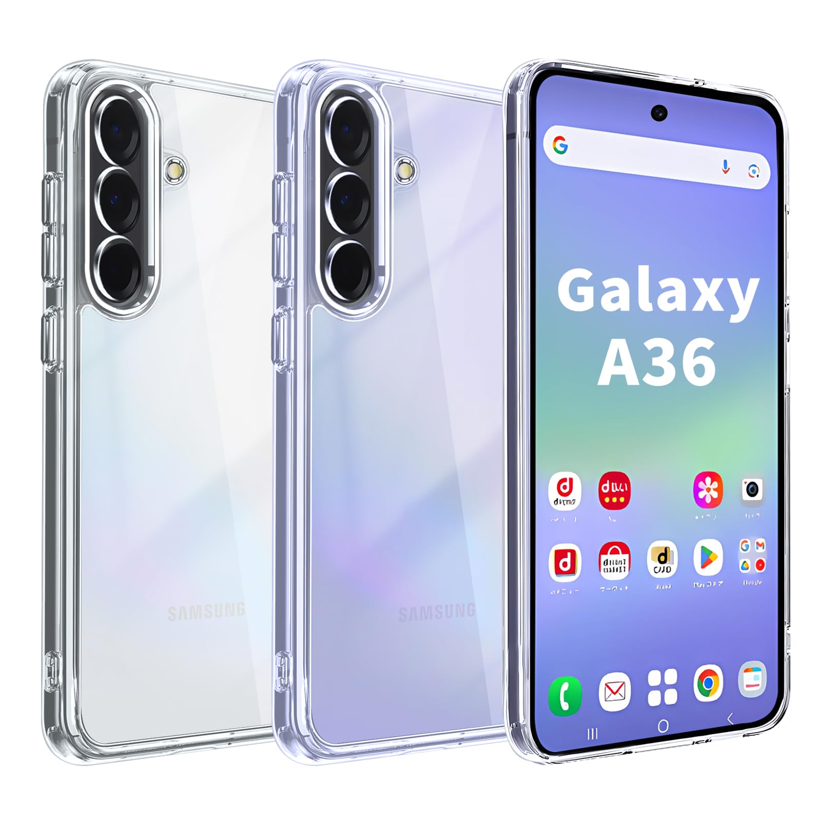 Amazon.co.jp: 【Blxnyt】Galaxy A36 ケース クリア MIL規格取得 衝撃