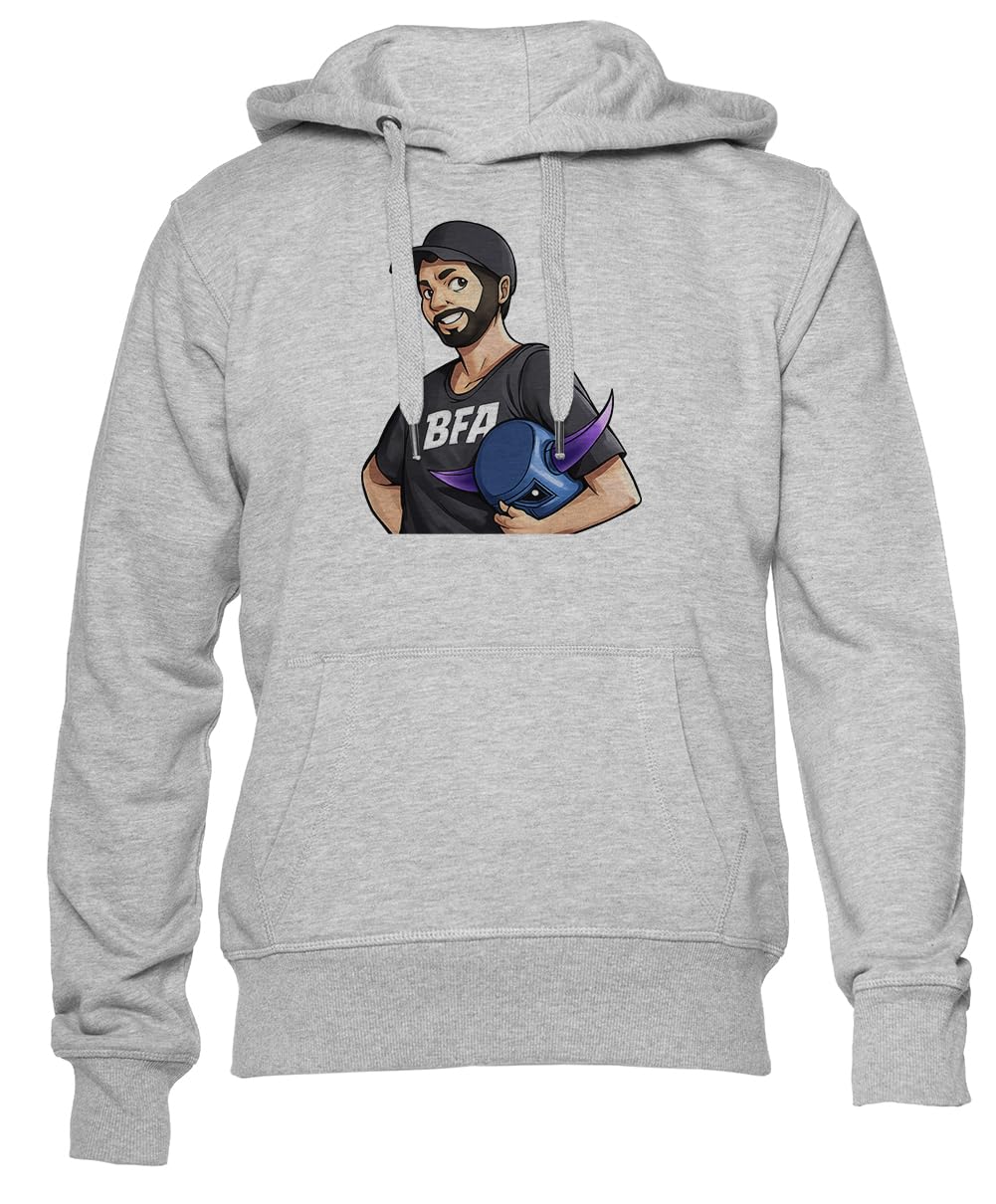 Newtee Bfa Felpa Unisex Grigia con Collo Giro Unisex Grey Hoodie Crewneck