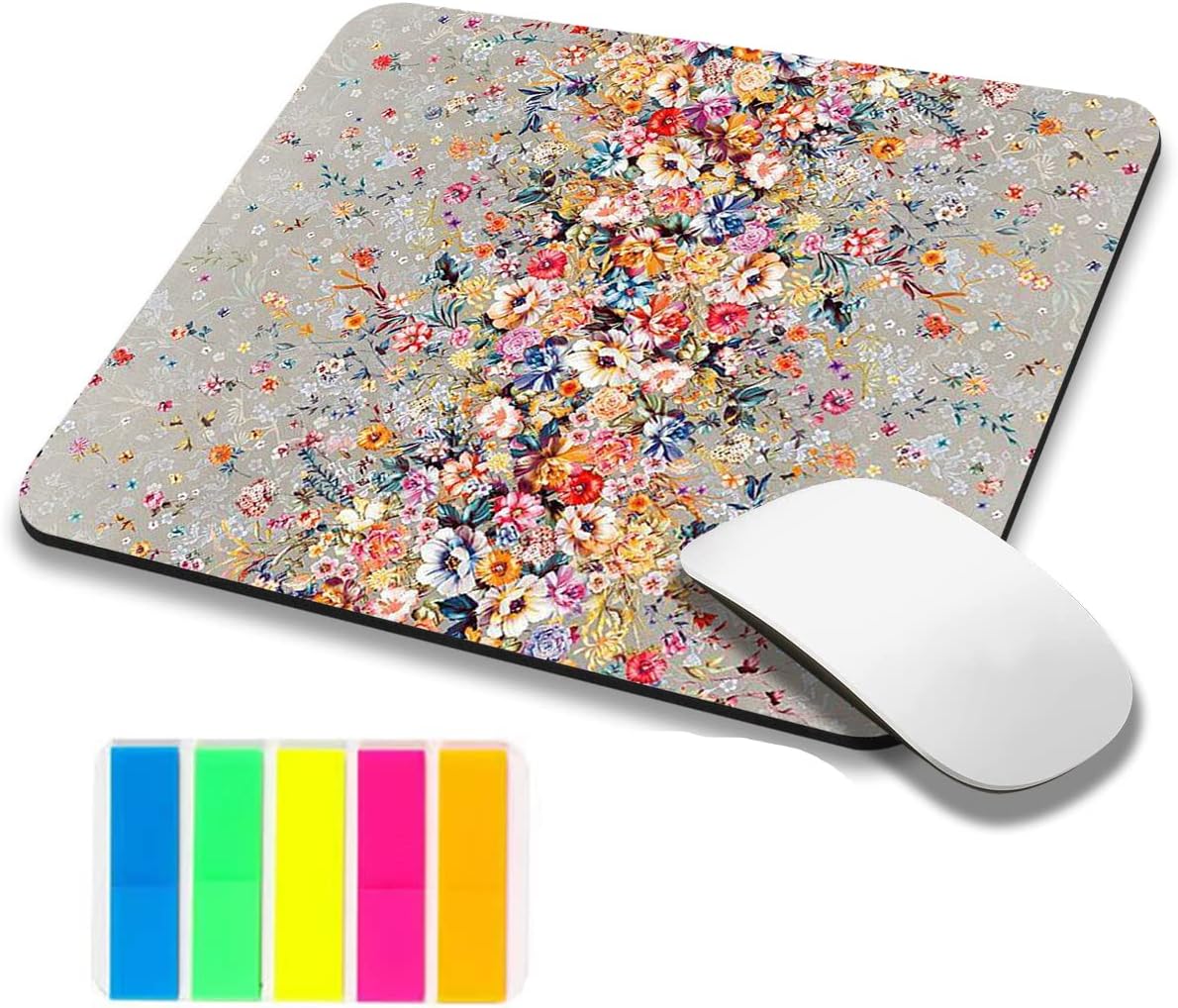 Small Mouse Pads for Wireless Mouse Floral Mousepad Square