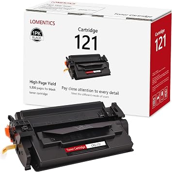 LOMENTICS 121 Black Toner Cartridge 1-Pack - Compatible with ImageCLASS D1620 D1650 Printers, Spherical Toner for Sharp, Non-Fading Printouts