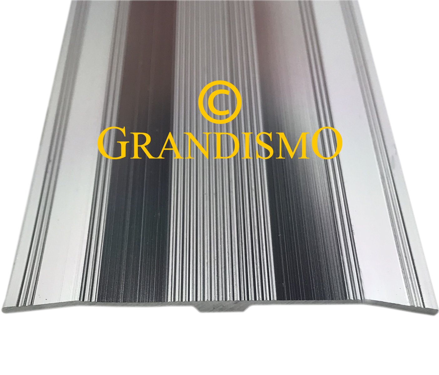 Grandismo® 61mm Extra Wide Cover Strip/Trim - Metal Doorbar (Silver)