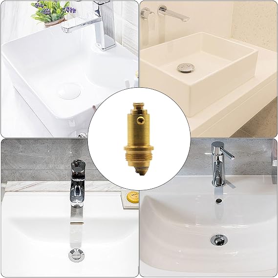 Sink Drain Stopper Plug Bolts Bounce Valves Push Spring Plug Sink Drain Clicks Clacks Plug Bolts For Basin Drain Stopper