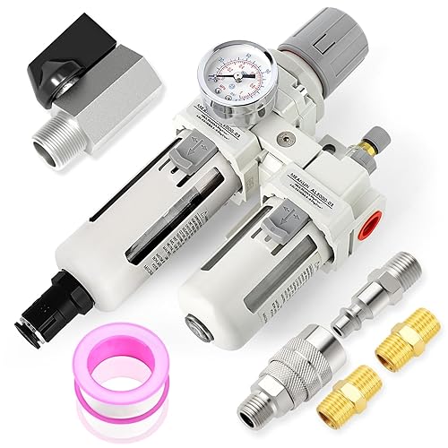 Filtro de humedad para compresor de aire, filtro de línea de aire de drenaje automático AC3010-03D, entrada NPT de 38 pulgadas con calibre de 150