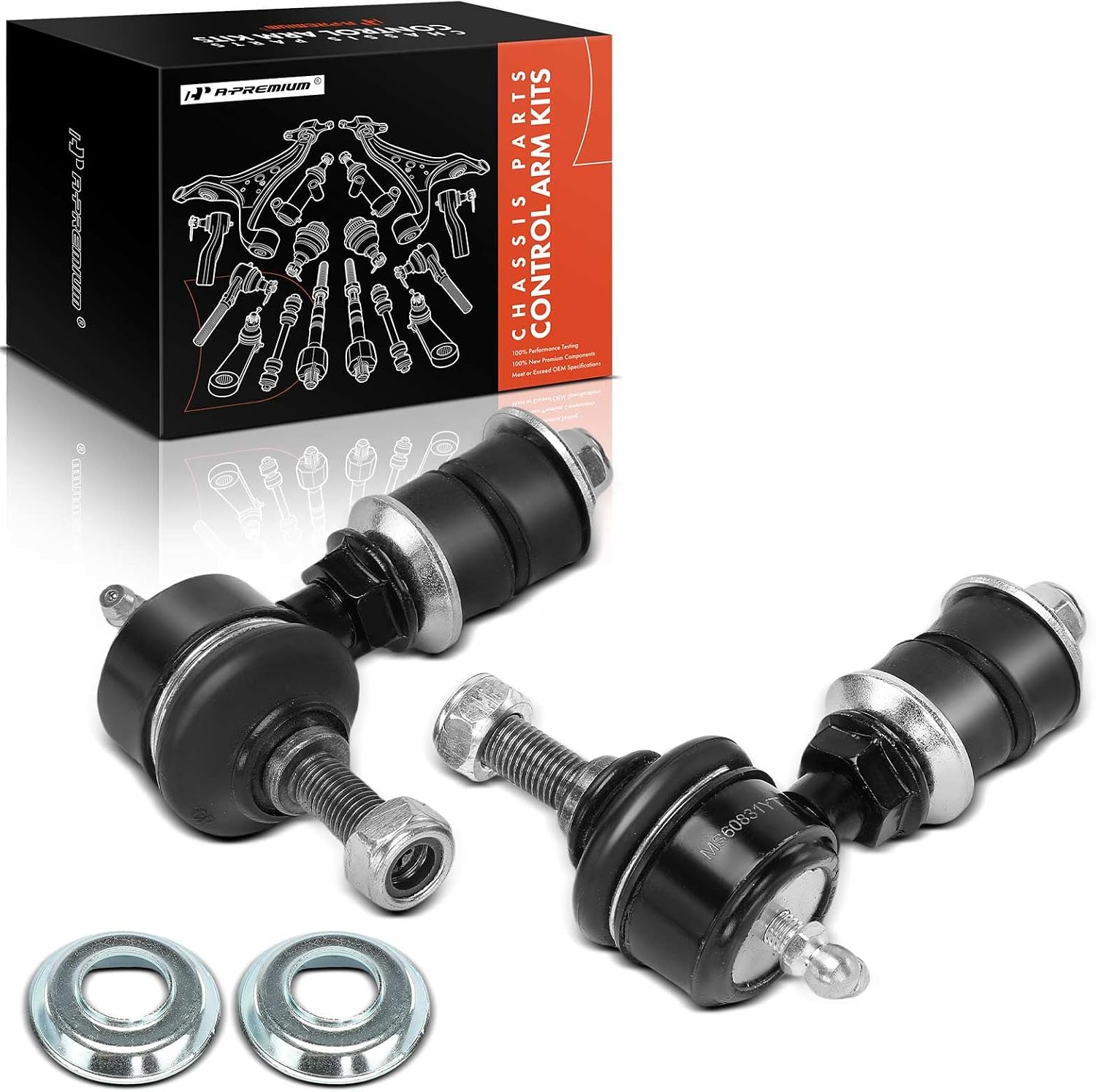 A-Premium 2 x Front Sway Bar Links Stabilizer Bar Links, Compatible with Honda Civic del Sol 1994-1997 & Acura EL 1997-2000, Integra 1995-2001