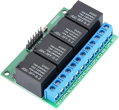 Relay Module 5V 4 Channel Flip Flop Relay Bistable Self Locking Relay Module for Controlling DC Motors Solenoid Valves