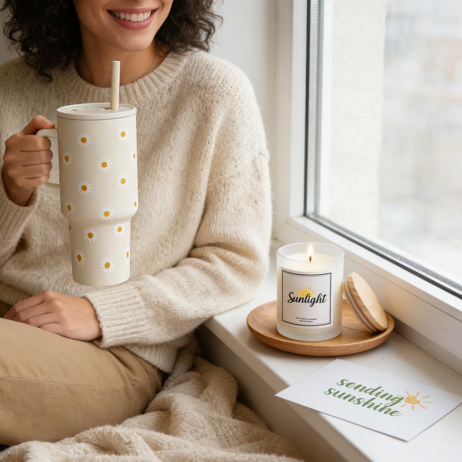 Sunshine Gift Box for Women - Sunflower Gifts for Best Friends Box of Sunshine - Thinking of You Self Care Get Well Soon Gift Baskets for Women - Care Package Birthday Gifts Boxes for Woman, Mom, Girl - Image 4