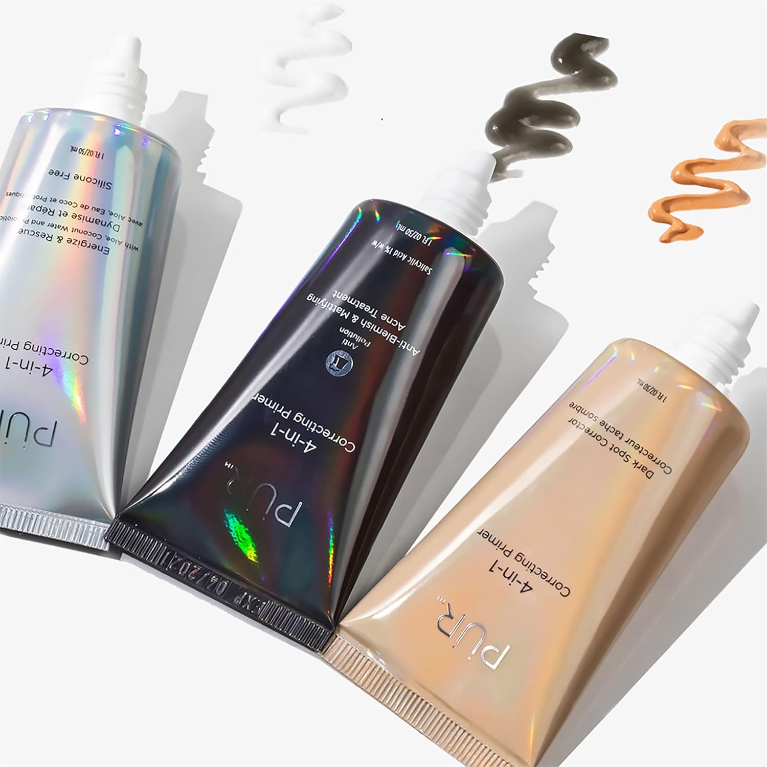 PÜR MINERALS 4-in-1 Correcting Primer, Anti-Blemish & Mattifying Treatment - Primer for Face Before Makeup - Face Makeup for Women - Crease-Free & Matte-Finish Hydrating Make Up - 1 Fl Oz - Image 2