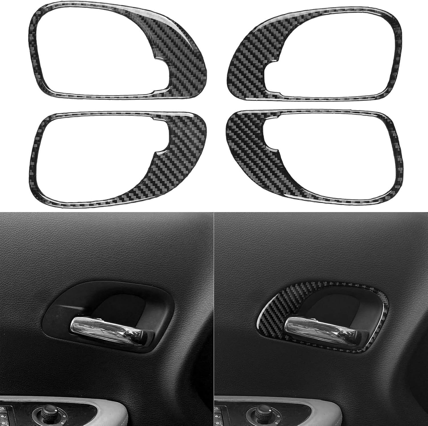 NVCNX Real Premium Carbon Fiber for Chrysler 200 Accessories 2011-2014 2012 2013 Car Door Fuel Tank Filler Gas Cap Cover Exterior Trim Thick Overlay Sticker Decal 1PC - not for Convertible