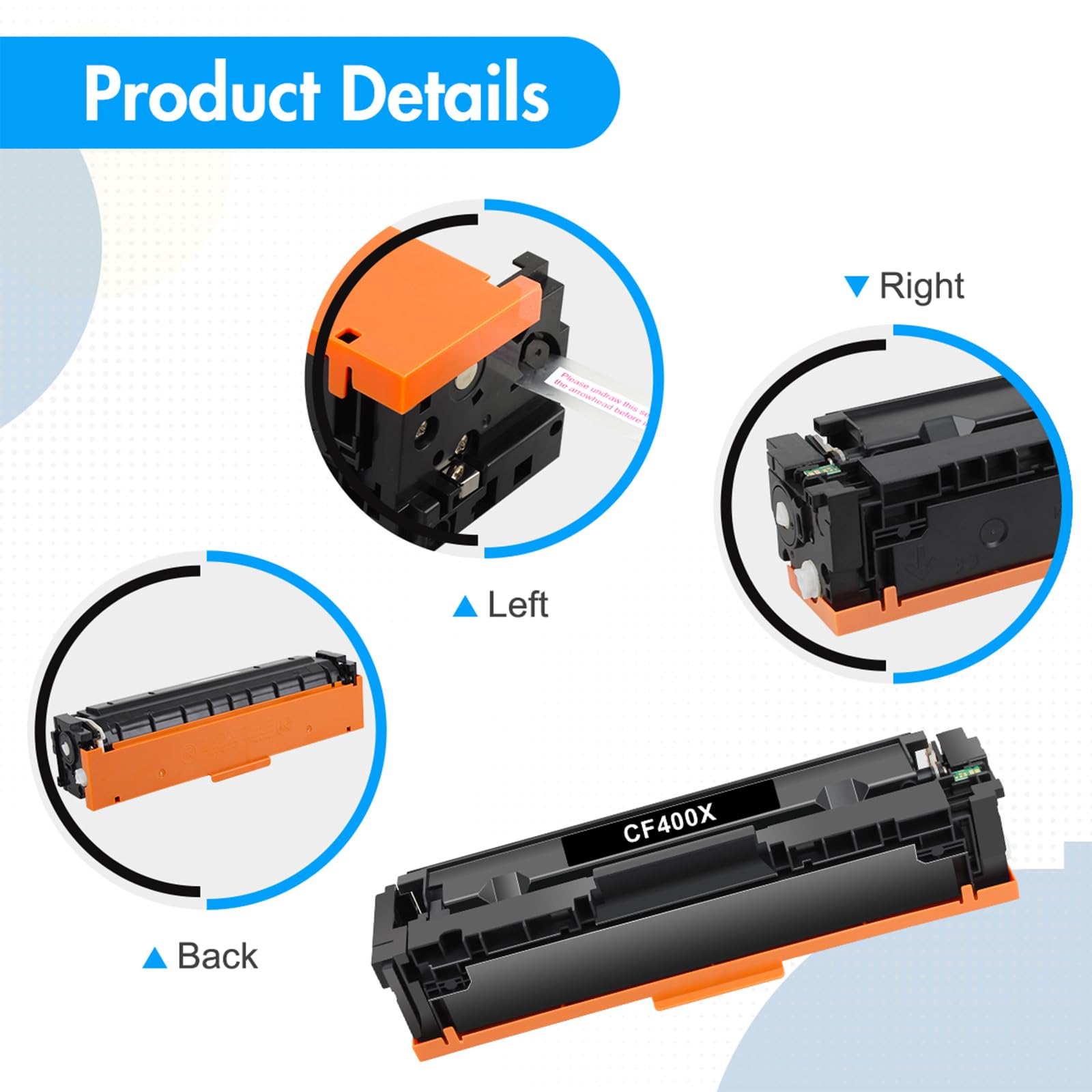 HP Toner Nero 201A CF400A Originale Per LaserJet Pro MFP - Foto 3