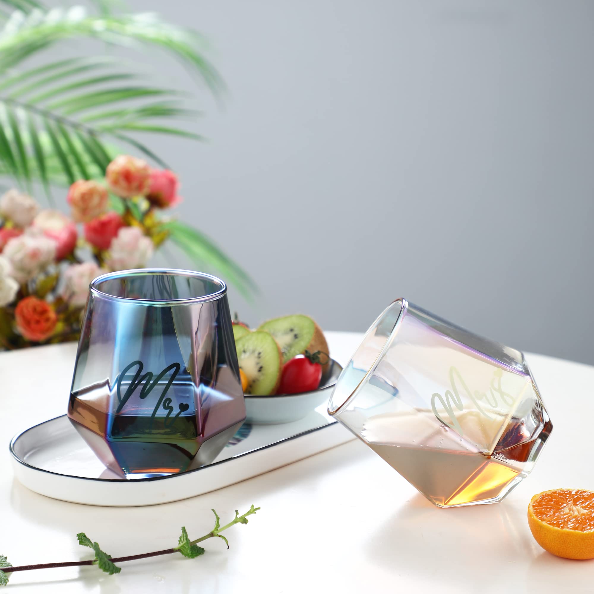 Bicchieri Da Vino Mr Right Mrs Always Right | Coppia Romantic | Regalo Matrimonio San Valentino | Vetro Borosilicato - Foto 7