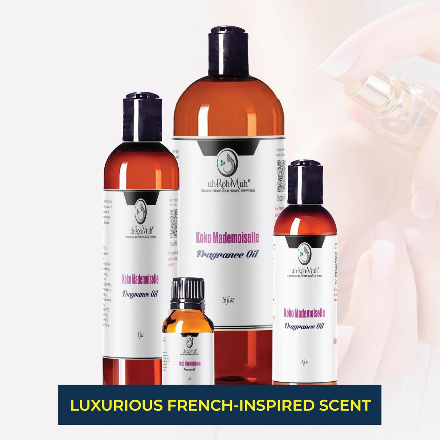 Koko Mademoiselle Fragrance Oil | Premium Perfume Oil for Women | Long-Lasting Scent Inspired by Classic French Elegance | for Diffuser, Body, Gifts & Travel | Alcohol-Free | 15ml