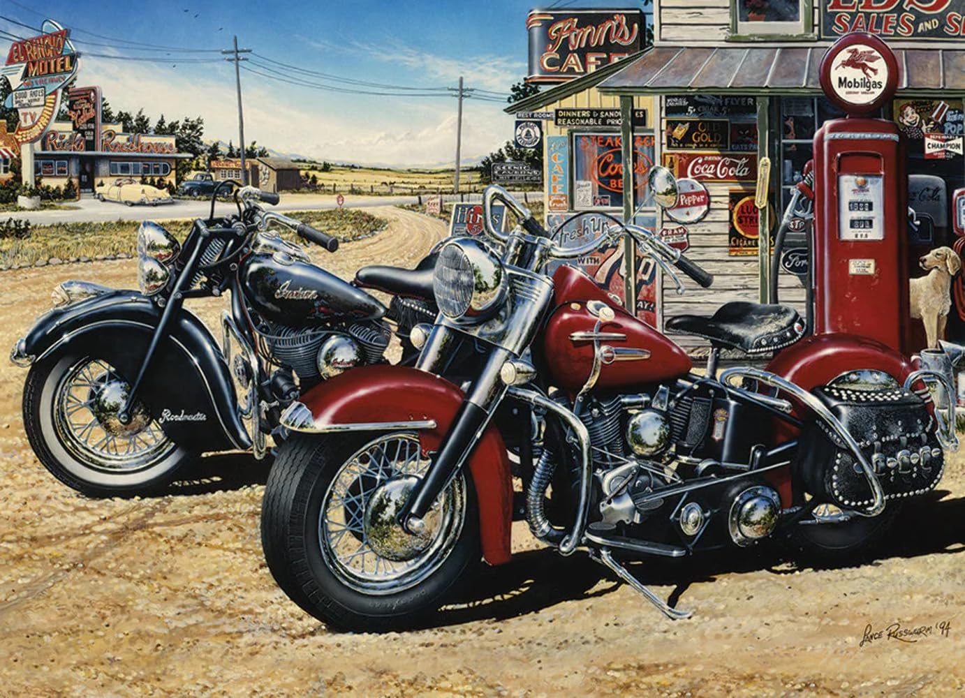 Cobble Hill 1000 Piece Puzzle - Two for The Road - Sample Poster Included, 1000 pieces, 8.27 x 11.02 inches - Image 2