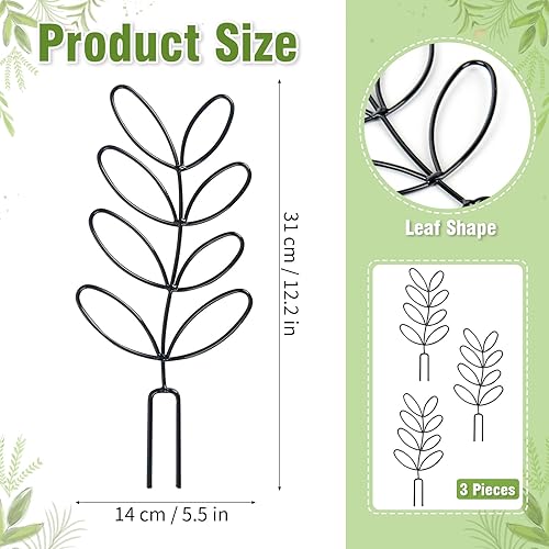 Miniatura 2 de 3 piezas de enrejado para plantas trepadoras, enrejado de plantas trepadoras, enrejado de plantas de 12.2 pulgadas para interiores, macetas de