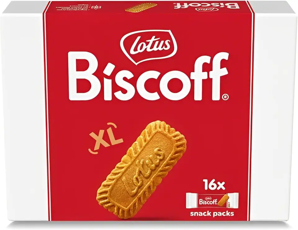 Lotus Biscoff - Caramelised Biscuit - Individually wrapped XL biscuits per 2-36 Biscuits - Ingredients from natural origin - Vegan - No colours or added flavours - XL 2Px16-400g