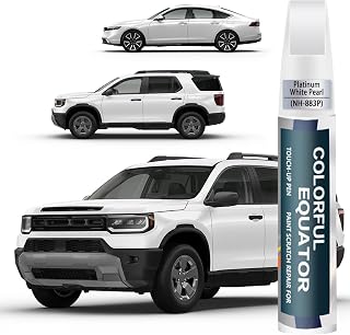Platinum White Pearl(NH-883P) Car Touch Up Paint Compatible with Honda, Car Paint Pen Scratch Repair Two-In-One Touch Up Paint